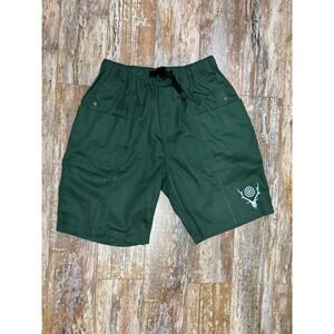Mens South2 West8 S2W8 Green Belted C.S. Shorts Size XL Green Made In Japan Fish